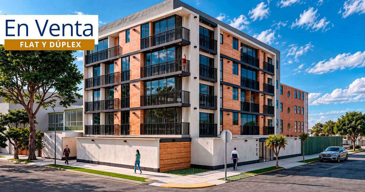 Fachada del departamento en venta en Surco Neptuno de 3 dormitorios en Flat y Dúplex